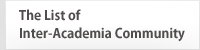 The list of Inter-AcademiaCommunity